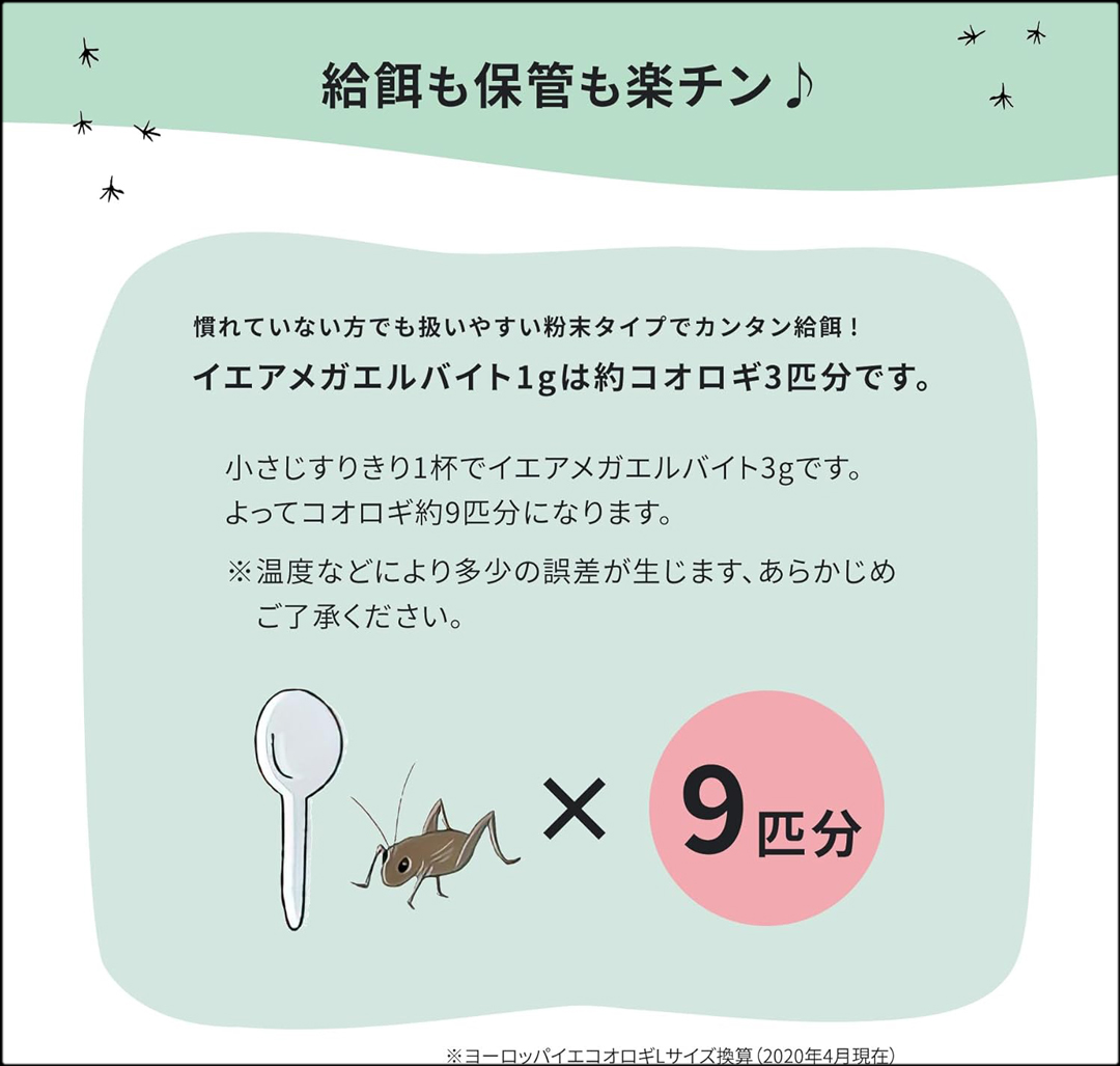 イエアメガエルバイト50g 給餌
