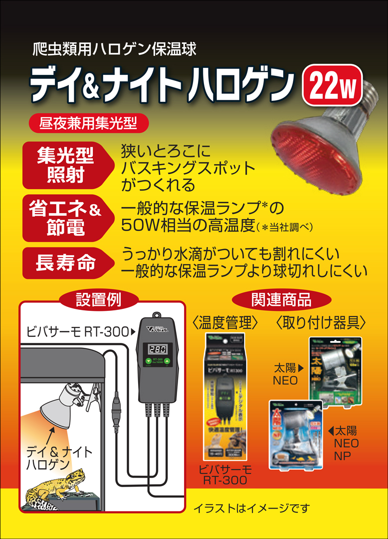 デイ&ナイトハロゲン22W　パッケージ右側面