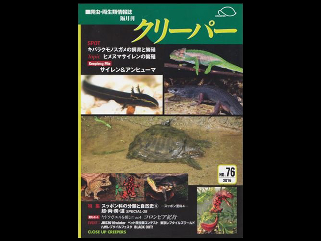 CREEPER(クリーパー) NO.76 スッポン科の分類と自然史⑥